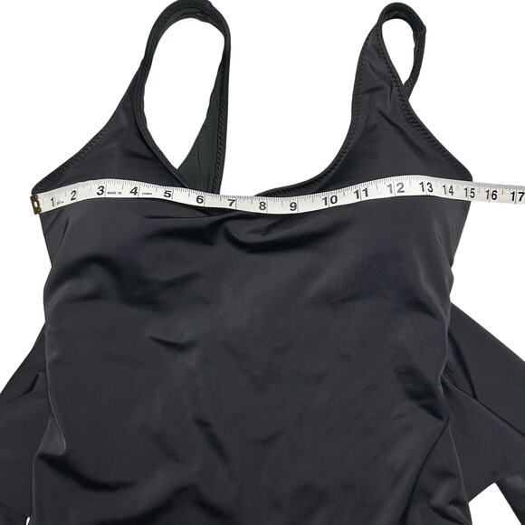 Fabletics | Women | Scoop Tie Back Shaping Black One Piece Swimsuit | Sz Large - Picture 8 of 15